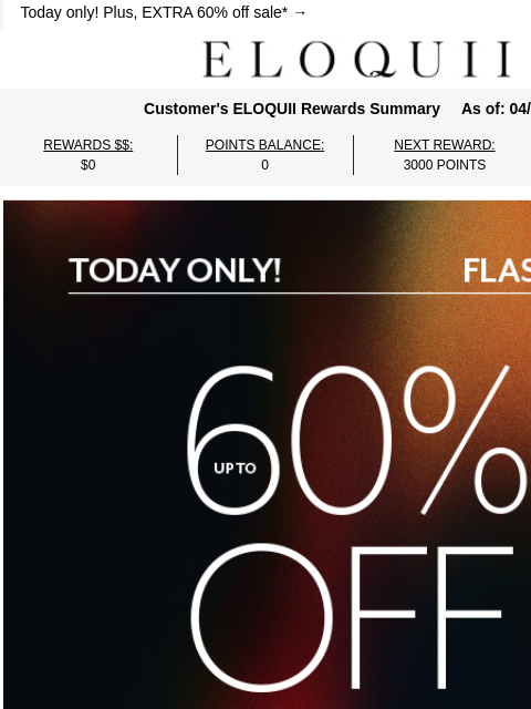 eloquii newsletter: Up to 60% off EVERYTHING ❣️