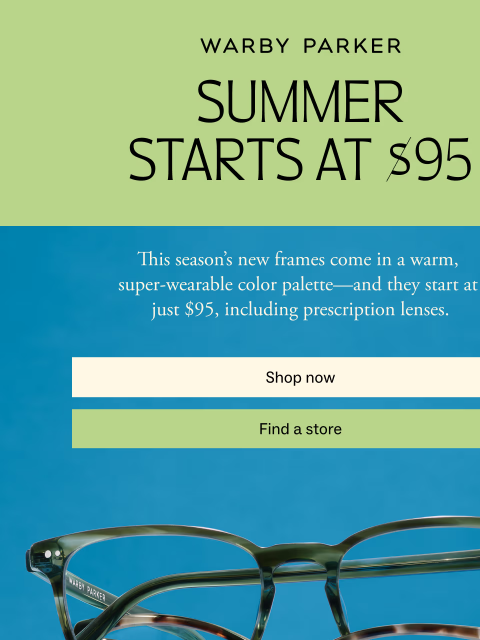 warbyparker newsletter: New for $95
