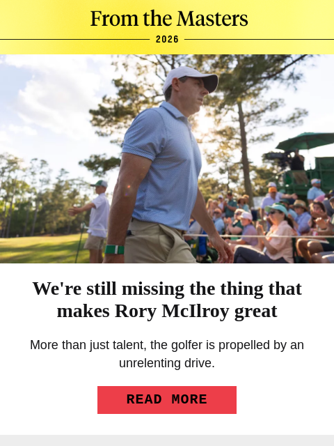 golfdigest newsletter: Kisner calls Rory myth 'dumbest argument' ever