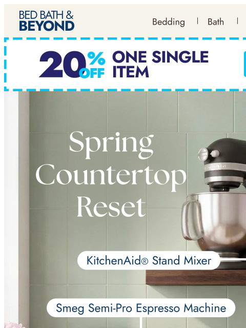 bedbathandbeyond newsletter: Frozen treats, fresh brews, crispy bites & more