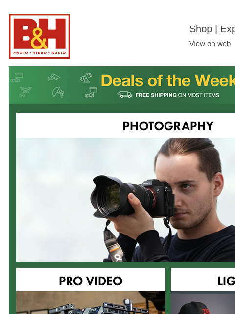 bhphotovideo newsletter: ⚡ New Deals are Live - Shop & Save Now!