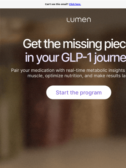 lumen newsletter: Avoid the GLP-1 weight regain with this