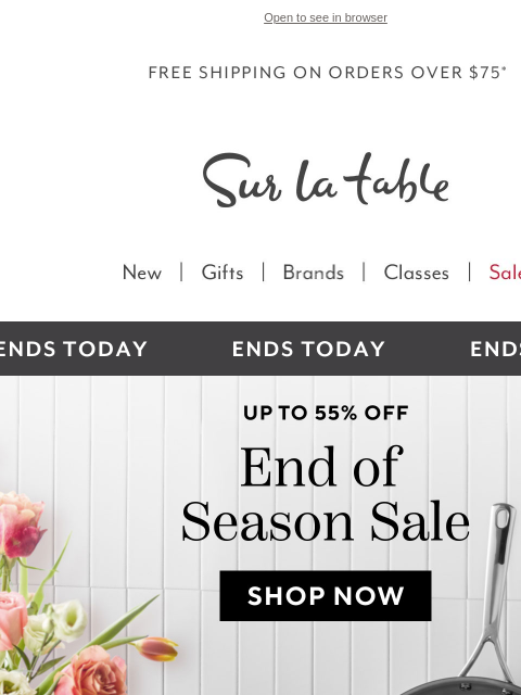 surlatable newsletter: Save more before spring wraps up 🌼