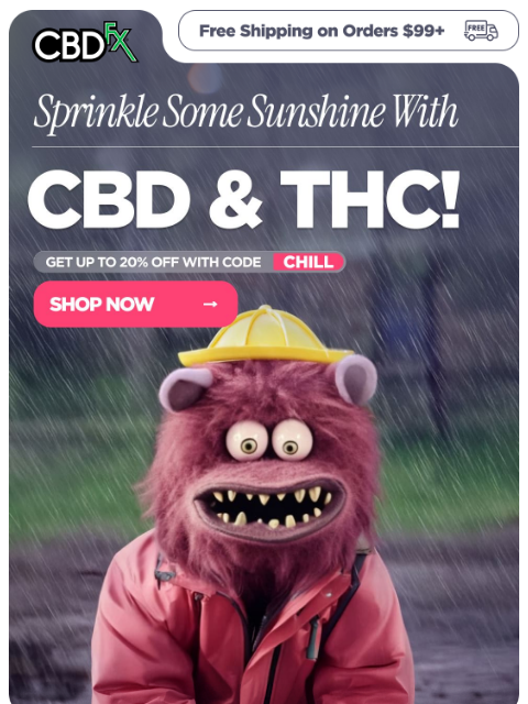 cbdfx newsletter: Shine up your spring with CBD & THC 🌞