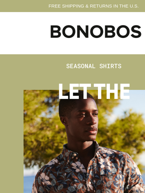 bonobos newsletter: These Shirts Just Wanna Have Fun