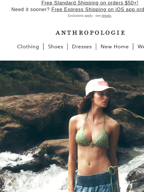 anthropologie newsletter: Summer says follow the detour.