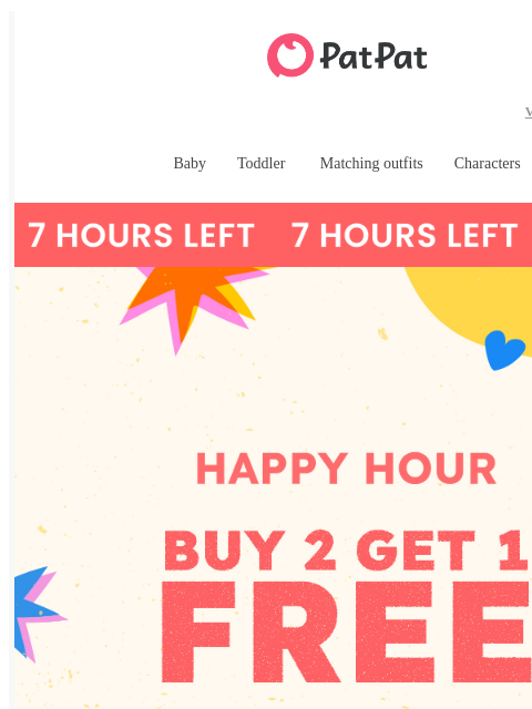 patpat newsletter: ⚡ 7 Hours Only: Buy 1, Get 1 FREE