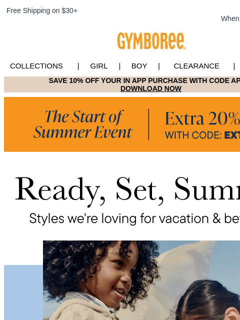 gymboree newsletter: Inside: Looks Inspired by the Coast