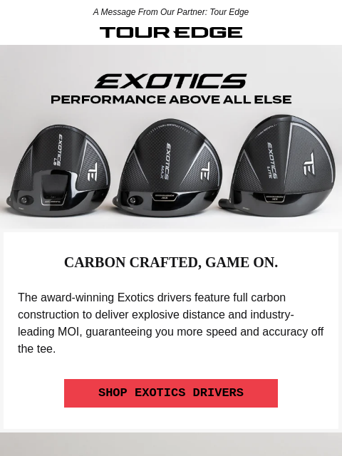 golfdigest newsletter: Introducing the Award-Winning Series from Tour Edg...