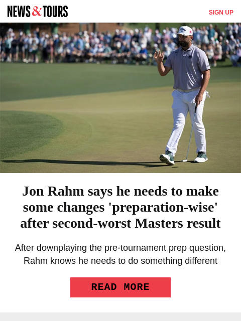 golfdigest newsletter: How Rory did it again at Augusta