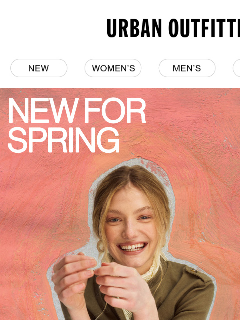 urbanoutfitters newsletter: Picked for you: New spring styles 💐