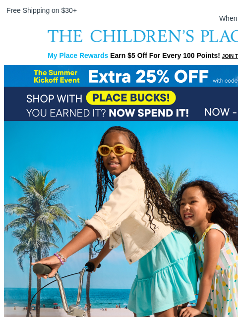 childrensplace newsletter: Up to 60% OFF Summer Dresses for Days! 👗