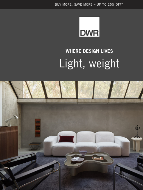 dwr newsletter: Inside a Brutalist home where opposites attract