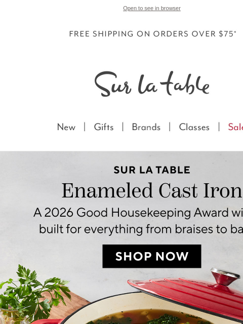surlatable newsletter: Built for everyday, loved by chefs everywhere