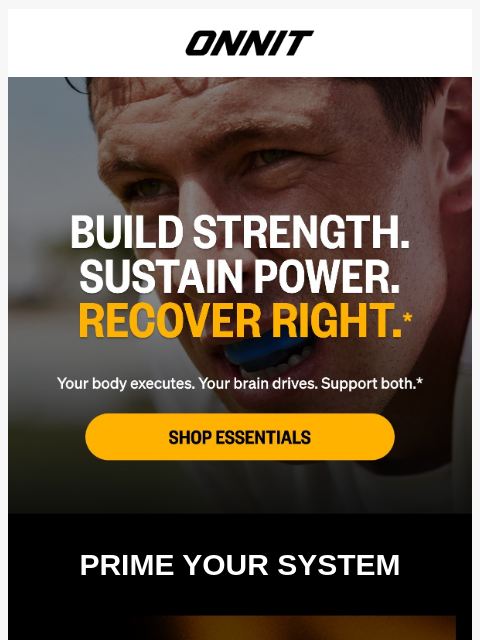 onnit newsletter: Train smarter. Perform stronger.