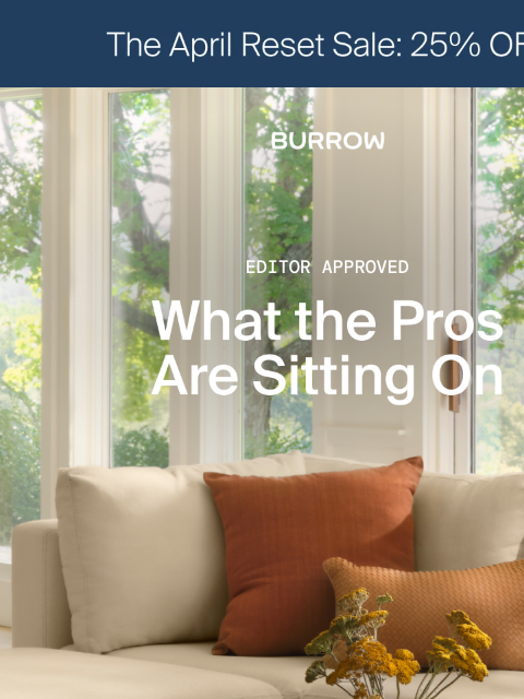 burrow newsletter: 25% off editor picks
