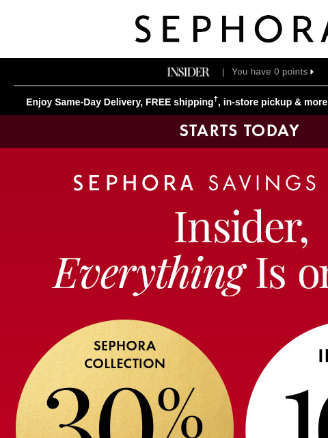 sephora newsletter: 🗣️ Major savings start NOW, Sephora Shopper