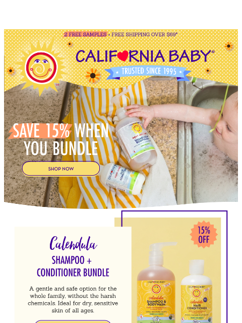californiababy newsletter: Bundle & Save 15% ♥️