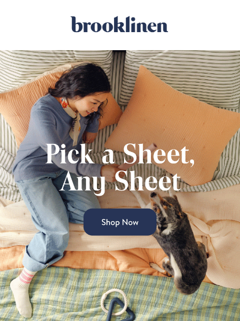 brooklinen newsletter: Shop the Very BEST in Bed