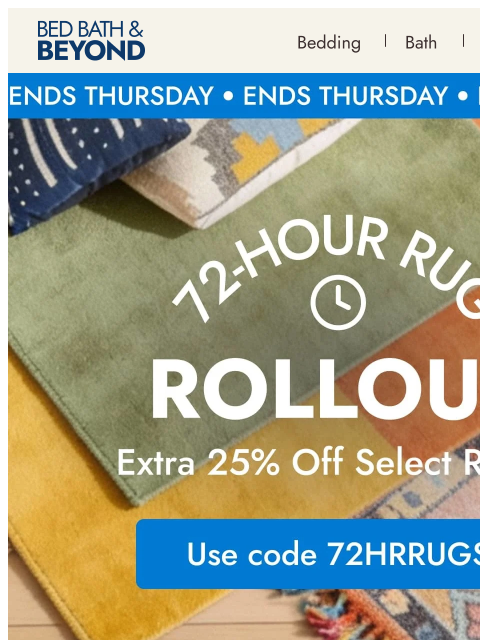 bedbathandbeyond newsletter: This doesn’t happen often 👀 EXTRA 25% off select ...