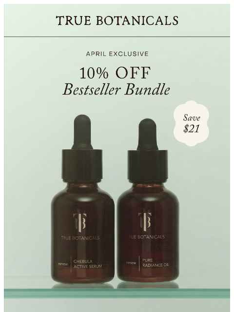 truebotanicals newsletter: Deeply hydrated skin in just two steps