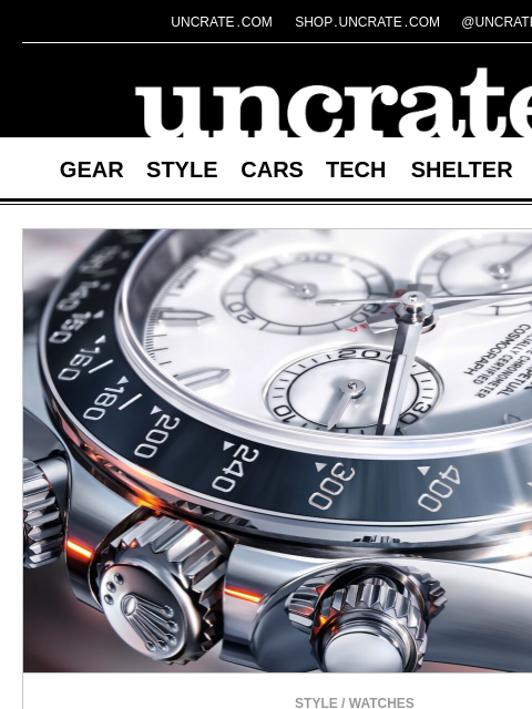 uncrate newsletter: Rolex Cosmograph Daytona 126502 Watch & more