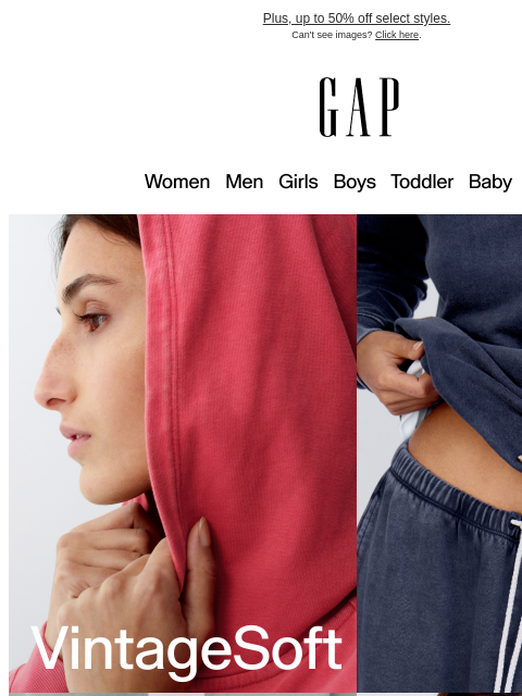 gap newsletter: The VintageSoft Edit