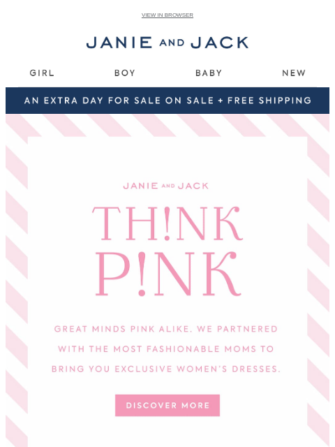 janieandjack newsletter: Free shipping  is back (but not for long)
