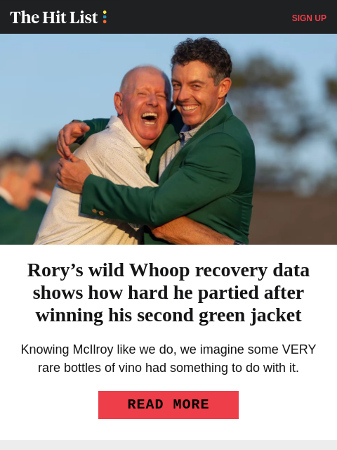 golfdigest newsletter: NBC voice roasts CBS over Masters coverage