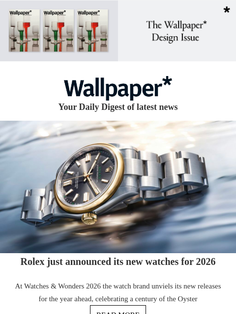 futureplc newsletter: New Rolex watches for 2026