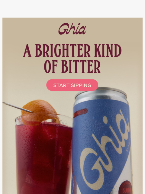 drinkghia newsletter: Blood Orange, as it should be