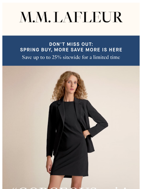 mmlafleur newsletter: On Sale Now: “I own 5 different colors.”