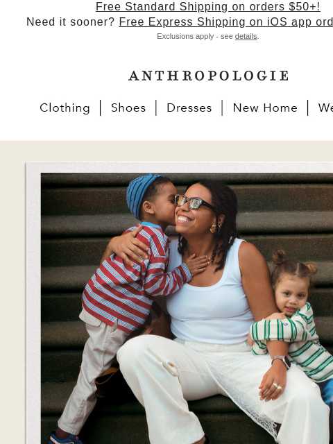 anthropologie newsletter: What mom really wants this year
