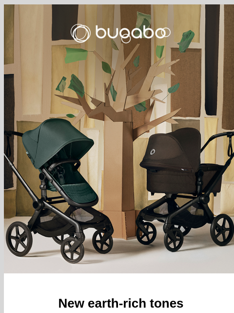 bugaboo newsletter: Meet Cocoa Brown and Fern Green
