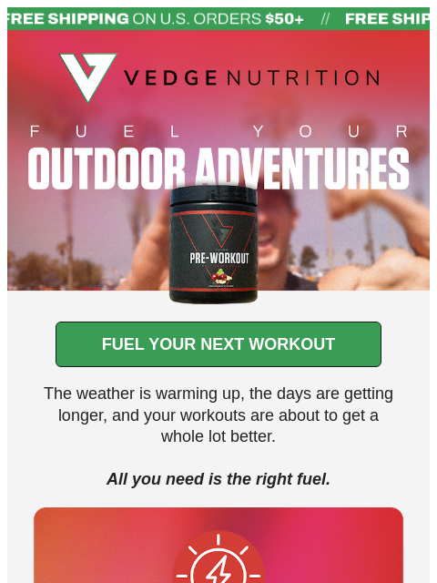 vedgenutrition newsletter: ⚡ SPRING Into Action