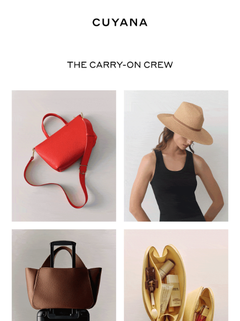cuyana newsletter: When Your Bags Aren't On the Carousel