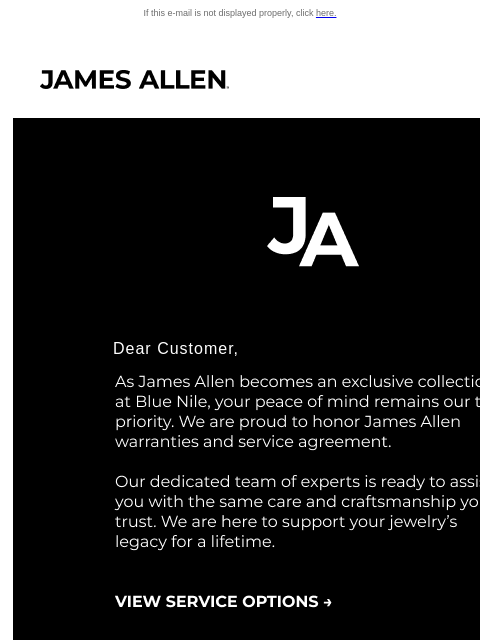 jamesallen newsletter: Your James Allen Favorites, Now With Blue Nile Exp...