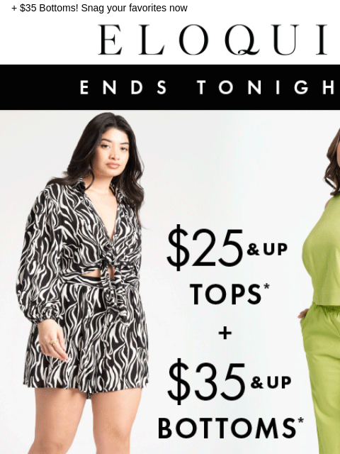 + $35 Bottoms! Snag your favorites now Logo Hero GIF Tops CTA Bottoms CTA Dresses MM NEW ARRIVALS BEST SELLERS DRESSES WORKWEAR DAILY DEAL SALE You are receiving this email because you signed up to