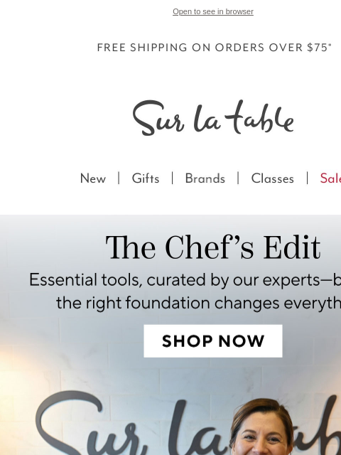 surlatable newsletter: Build your dream kitchen from the bottom up.