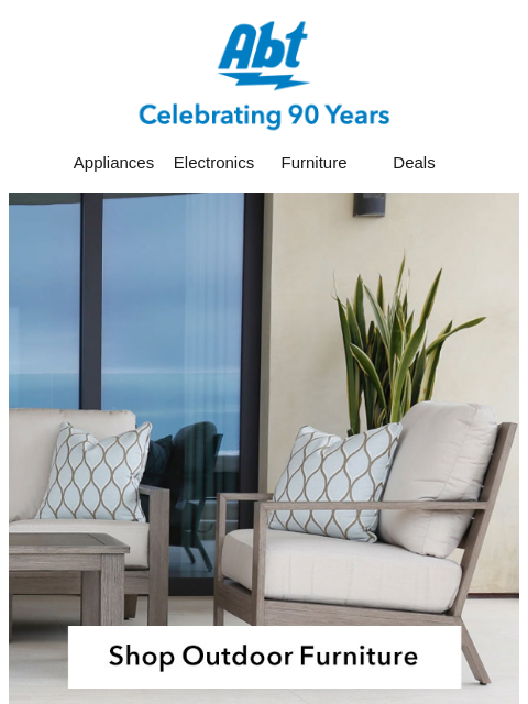 abt newsletter: Outdoor Living Starts Now →