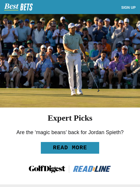 golfdigest newsletter: Are Jordan Spieth’s ‘magic beans’ back?
