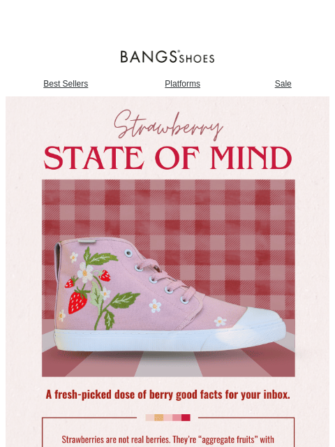 bangsshoes newsletter: In a Strawberry State of Mind 🍓