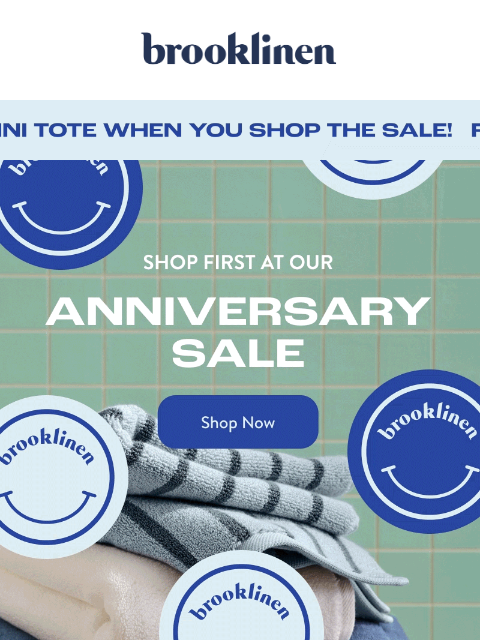 brooklinen newsletter: Early Access to 25% OFF Sitewide??