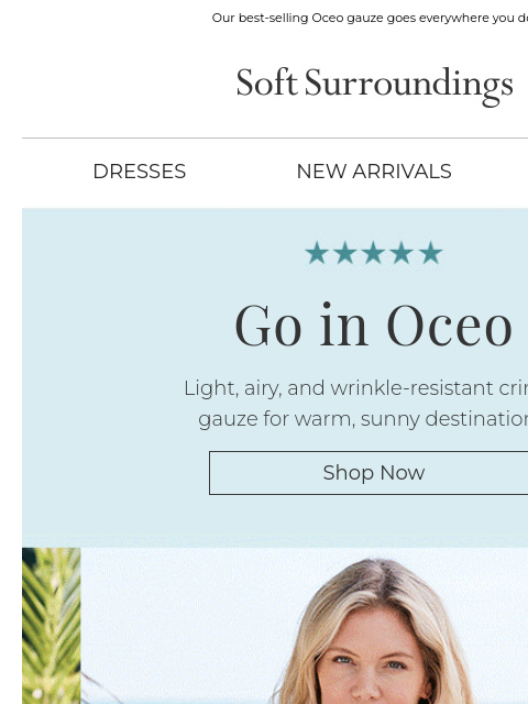 softsurroundings newsletter: It Packs. It Pairs. It’s Gauze.