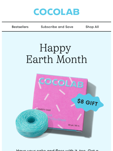cocolab newsletter: Earth Month Sale is live 🌎