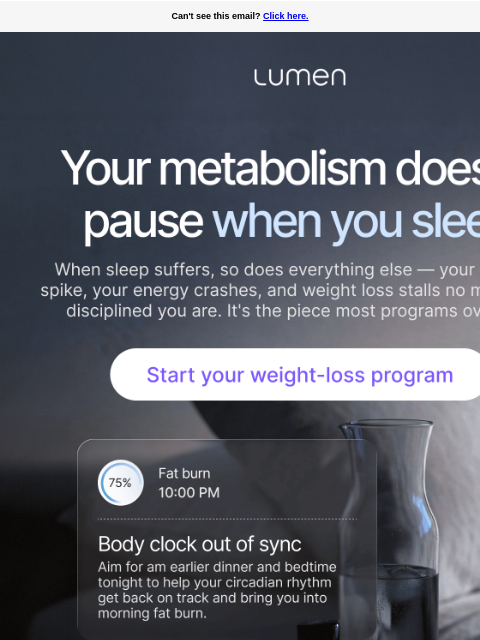 lumen newsletter: Why you wake up craving sugar