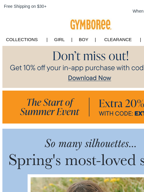 gymboree newsletter: Dresses, Going Fast! Plus, Extra 20% Off Your Orde...