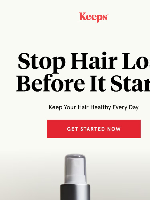 keeps newsletter: Stop Hair Loss Before It Starts