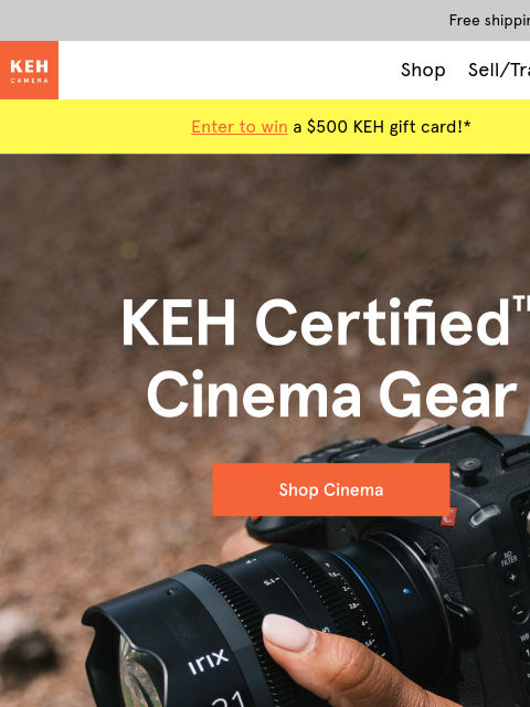 keh newsletter: Shop the gear that shot your favorite movie 🎥