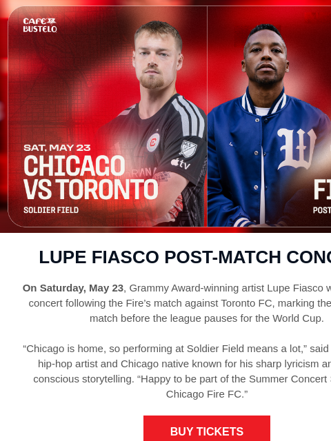 chicagofirefc newsletter: Did You Hear 👀🎶⚽